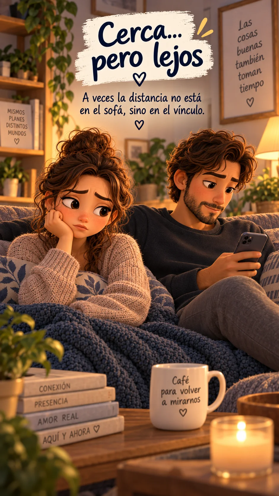 Marta y Daniel cerca físicamente pero emocionalmente distantes